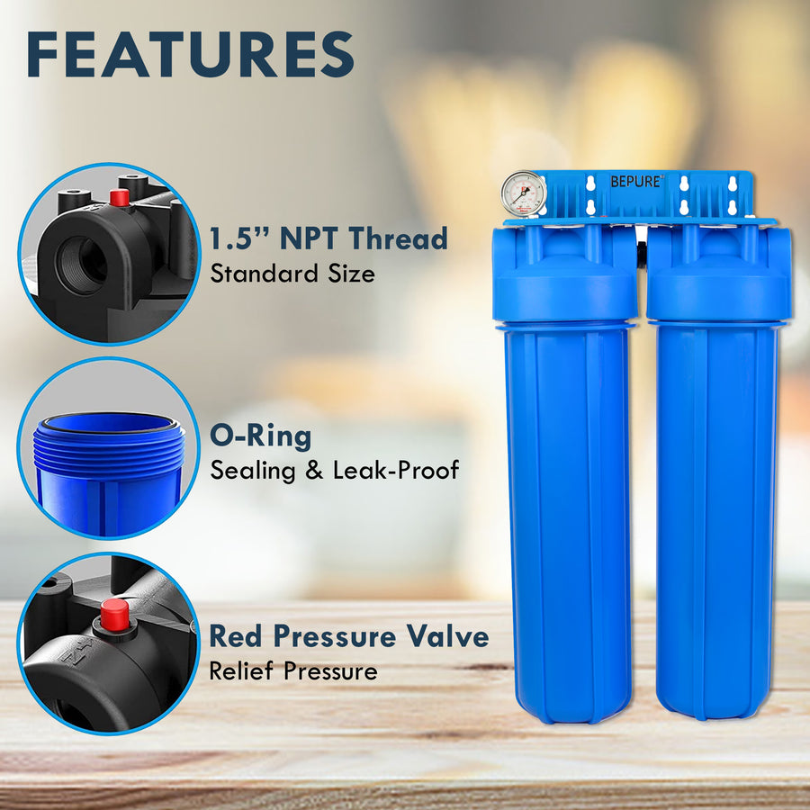 Bepure WH 2 Whole House Water Filter with 2 Stage Filtration